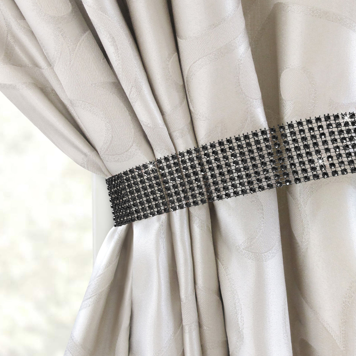Intimates Diamante Curtain Tie Back Pair