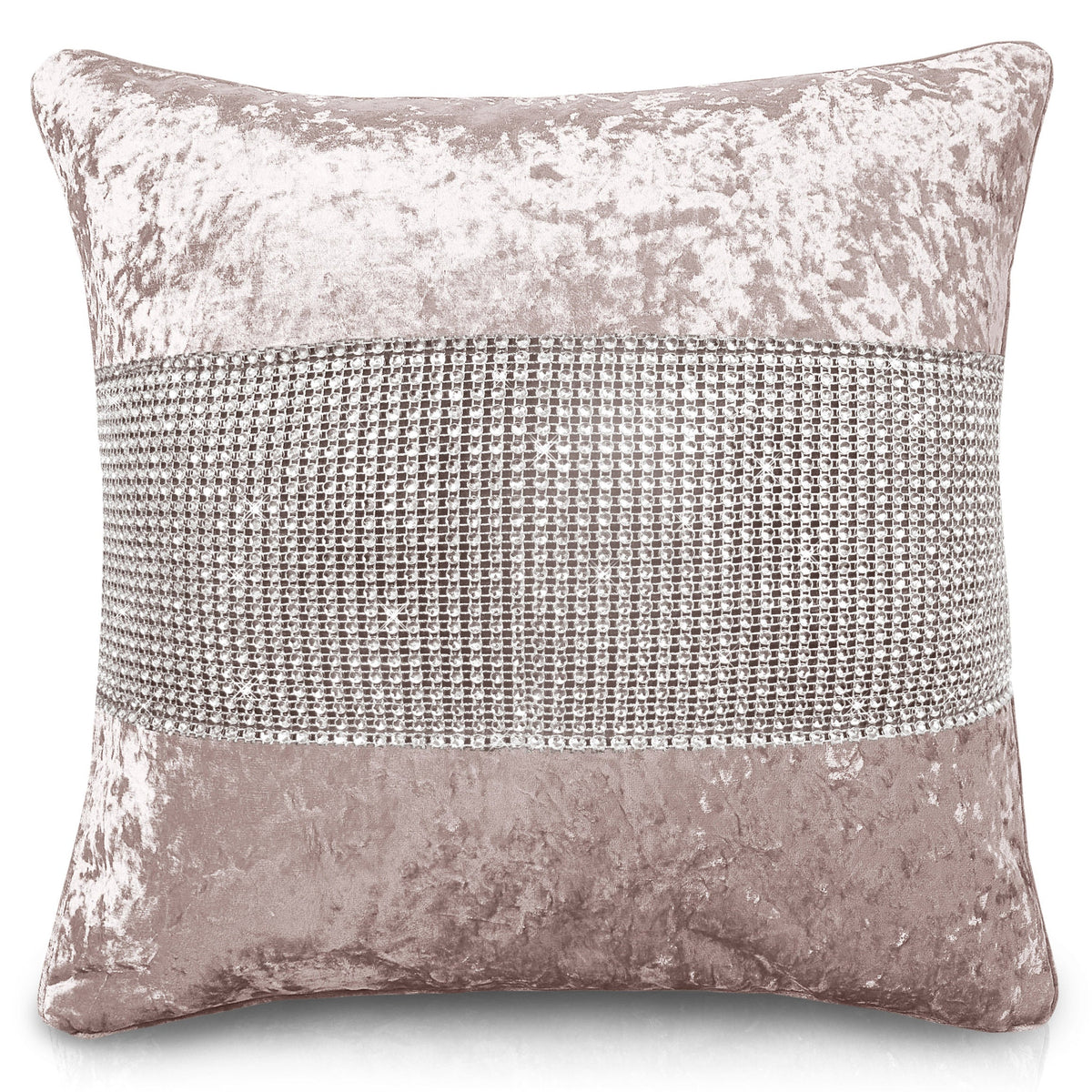Intimates Diamonte Crushed Velvet Cushion