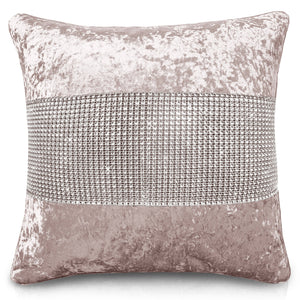 Intimates Diamonte Crushed Velvet Cushion
