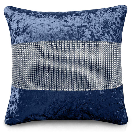 Intimates Diamonte Crushed Velvet Cushion