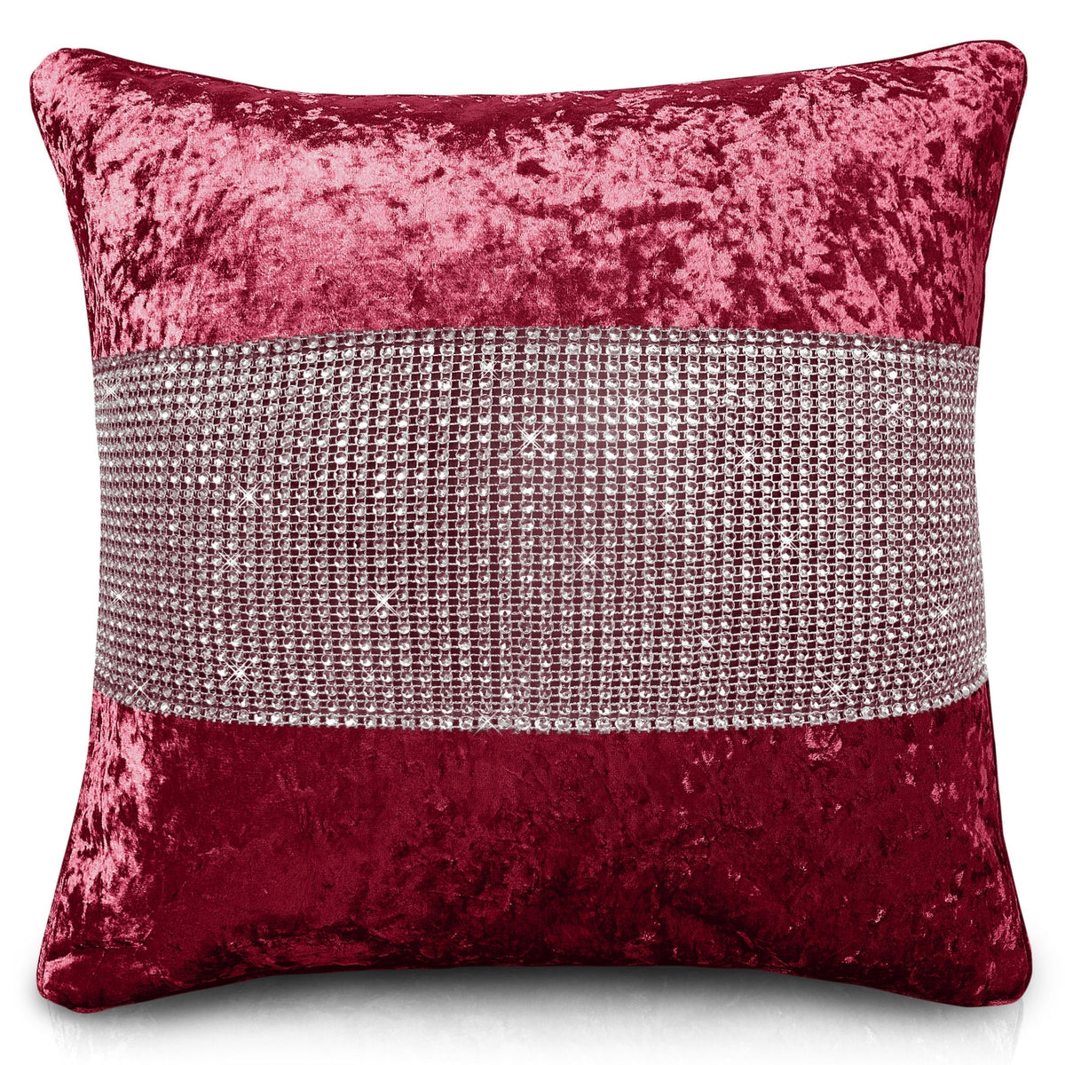 Intimates Diamonte Crushed Velvet Cushion