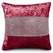 Intimates Diamonte Crushed Velvet Cushion