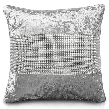 Diamonte Crushed Velvet Cushion Cover