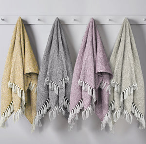 Velosso Diamond Jacquard Throw 100% Cotton