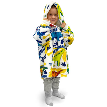 Kids Dinosaur Oversized Hoodie Blanket