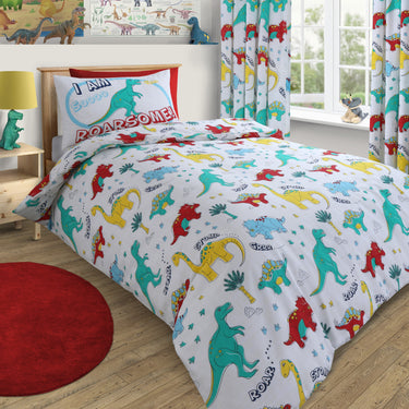 Dinosaur Duvet Set Duvet Cover & Pillowcase Set