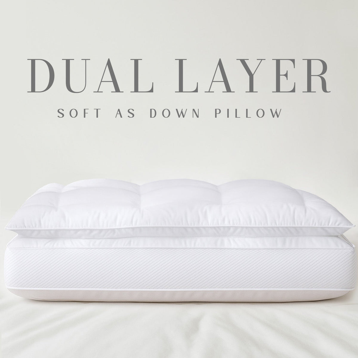 Sweet Dreams Soft As Down Dual Layer Pillow