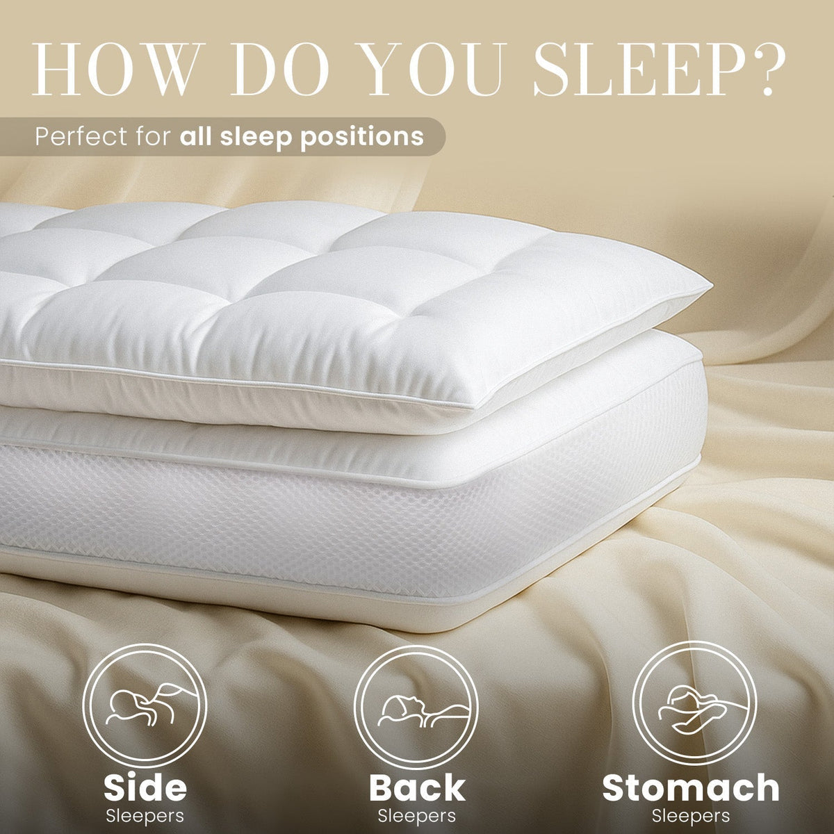 Sweet Dreams Soft As Down Dual Layer Pillow
