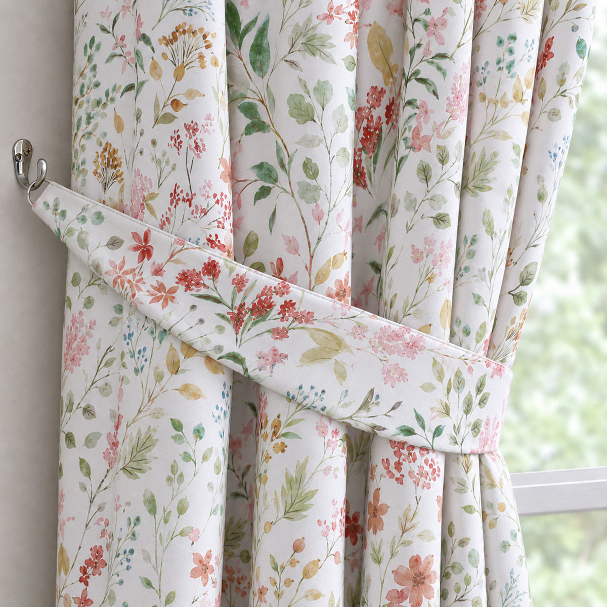 Florelle Eleanor Watercolour Ring Top Curtains
