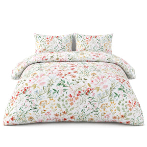 Florelle Eleanor Delicate Floral Patterned Duvet Cover And Pillowcase Set