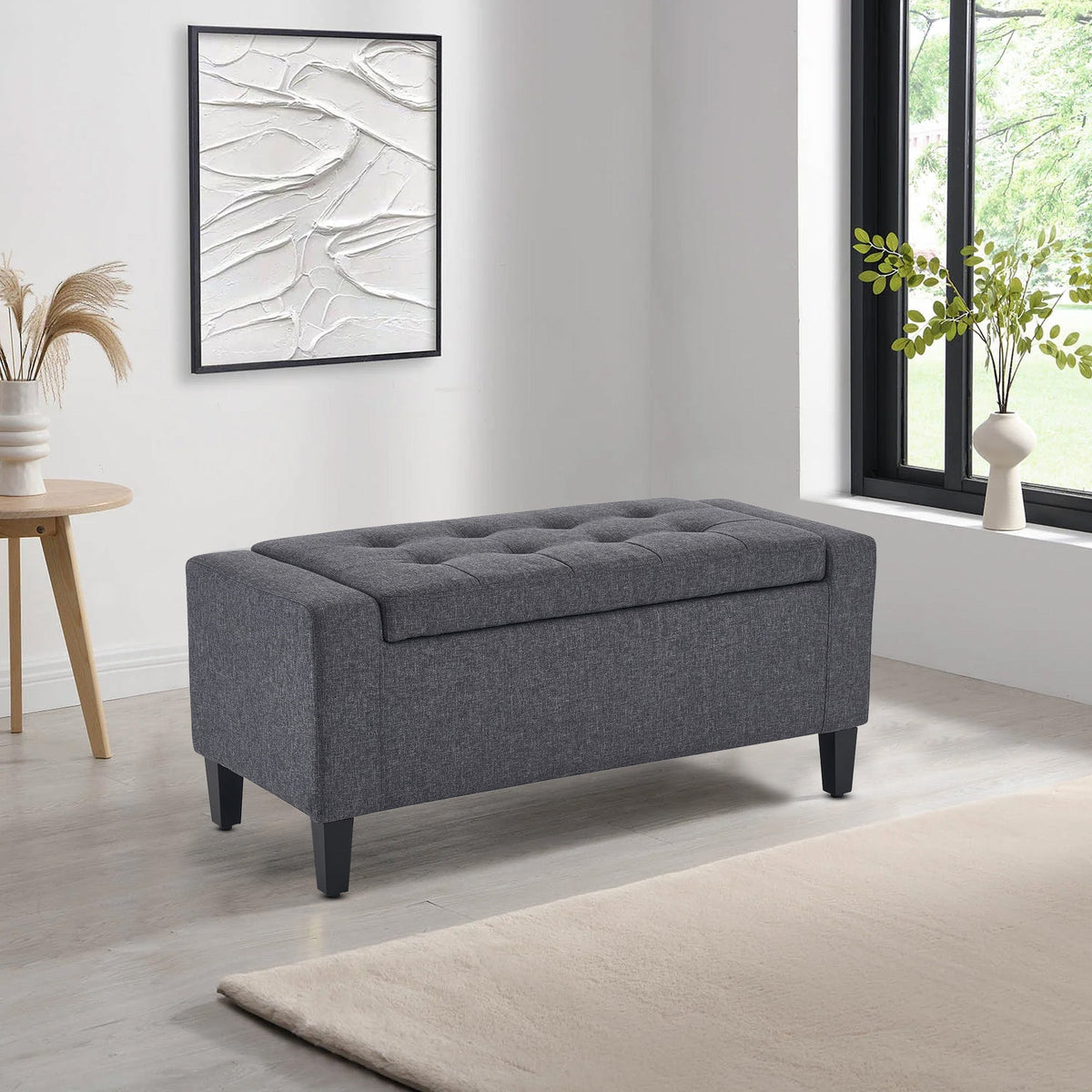 Home Republic Keswick Linen Storage Seat