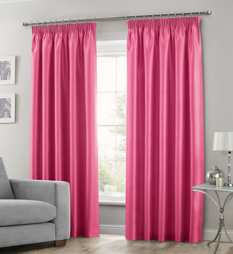 Intimates Faux Silk Pencil Pleat Curtains