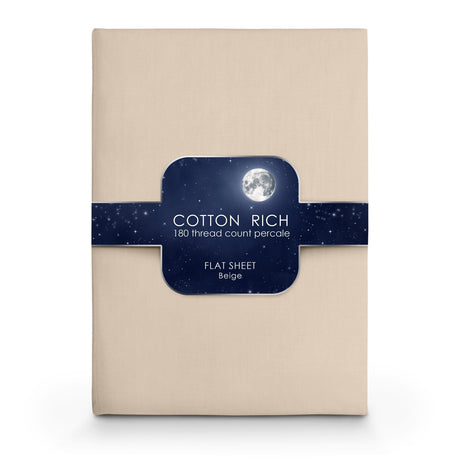 Velosso Cotton Rich Pecale Plain Dyed Valance Sheet