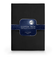 Velosso Plain Dyed Cotton Rich Flat Sheet