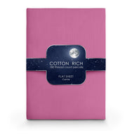 Velosso Plain Dyed Cotton Rich Flat Sheet