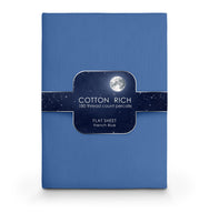 Velosso Plain Dyed Cotton Rich Flat Sheet