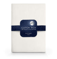 Velosso Plain Dyed Cotton Rich Flat Sheet