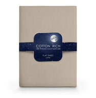 Velosso Plain Dyed Cotton Rich Flat Sheet