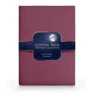Velosso Cotton Rich Pecale Plain Dyed Valance Sheet