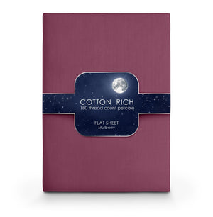 Velosso Cotton Rich Pecale Plain Dyed Valance Sheet
