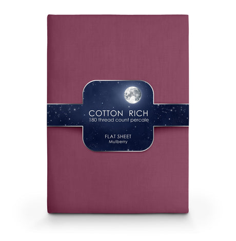 Velosso Cotton Rich Pecale Plain Dyed Valance Sheet