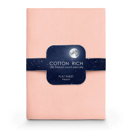 Velosso Cotton Rich Pecale Plain Dyed Valance Sheet