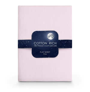 Velosso Cotton Rich Pecale Plain Dyed Valance Sheet