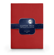 Velosso Plain Dyed Cotton Rich Flat Sheet