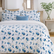 Florelle Florence Floral Printed Quilted Bedspread