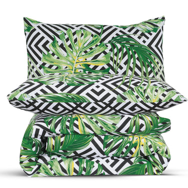 Ethnic Leaf Duvet Cover & Pillowcase Set
