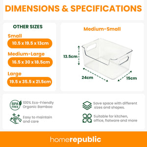 Home Republic Set of 4 Fridge Organisers