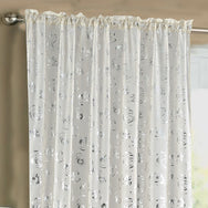 Intimates Geneva Rose Foil Printed Sheer Voile Panel