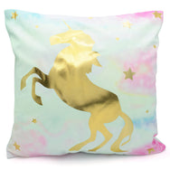 Velosso Unicorn Gold Foil Printed Cushion