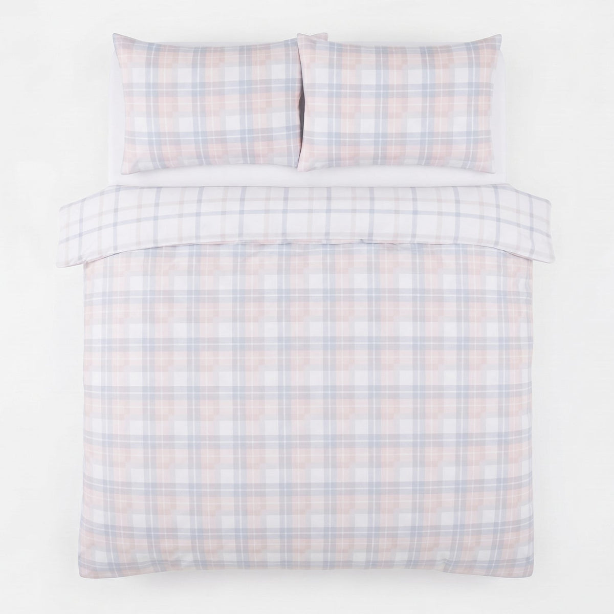 Velosso Hayfield Check Duvet Cover And Pillowcase Set