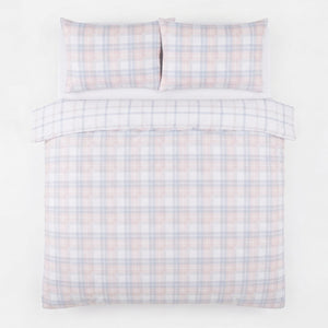 Velosso Hayfield Check Duvet Cover And Pillowcase Set