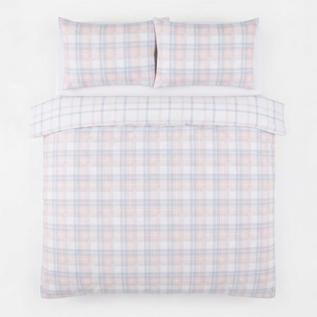 Velosso Hayfield Check Duvet Cover And Pillowcase Set