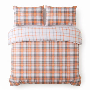 Velosso Hayfield Check Duvet Cover And Pillowcase Set