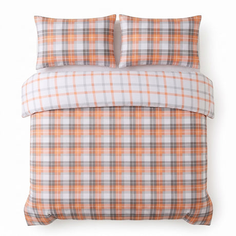 Velosso Hayfield Check Duvet Cover And Pillowcase Set