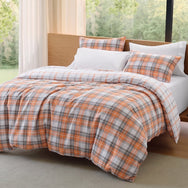 Velosso Hayfield Check Duvet Cover And Pillowcase Set
