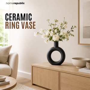 Home Republic Ceramic Donut Vase