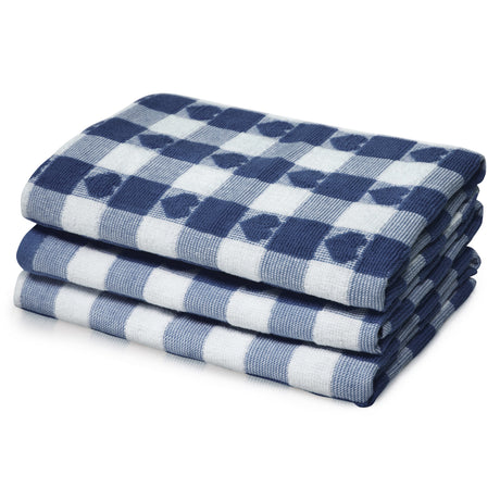 Velosso Hearts Check Cotton Tea Towel