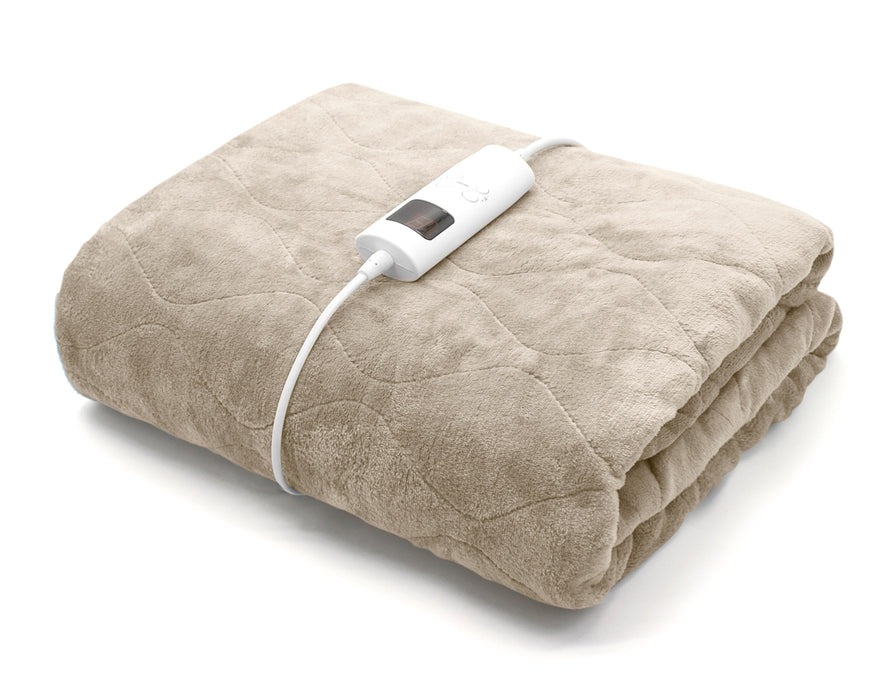 Latte Electric Blanket With 6 Heat Settings