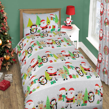 Xmas Ho Ho Duvet Cover & Pillowcase Set