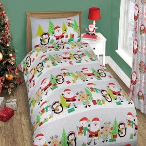 Velosso Xmas Ho Ho Duvet Cover & Pillowcase Set