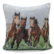 Velosso Horses Tapestry Cushion