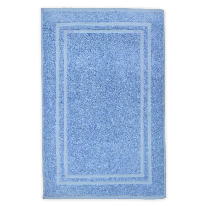 Luxury Pure Cotton 750gsm   Blue Bath Mat