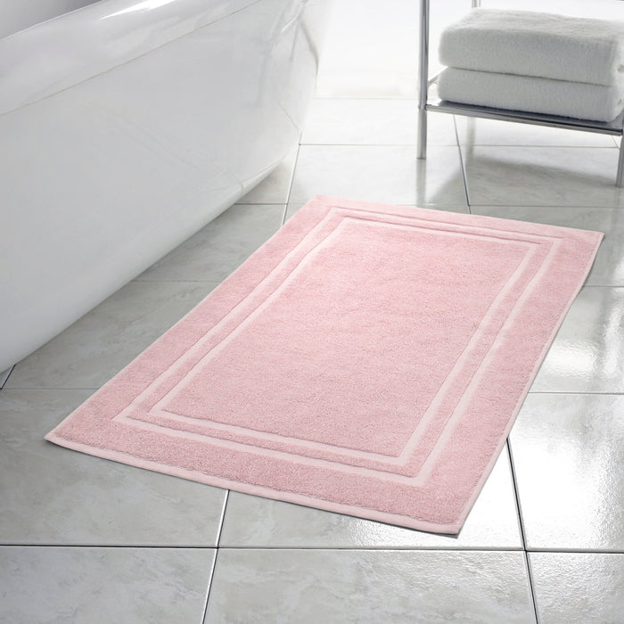 Luxury Pure Cotton 750gsm Blush Pink Bath Mat