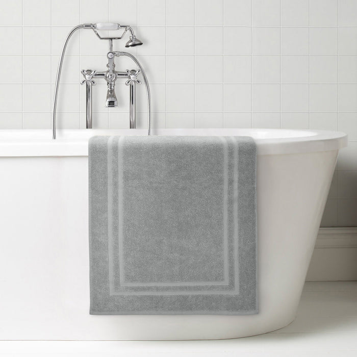 Luxury Pure Cotton 750gsm  Grey Bath Mat