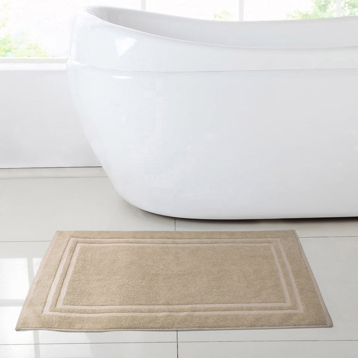 Luxury Pure Cotton 750gsm  Natural Bath Mat