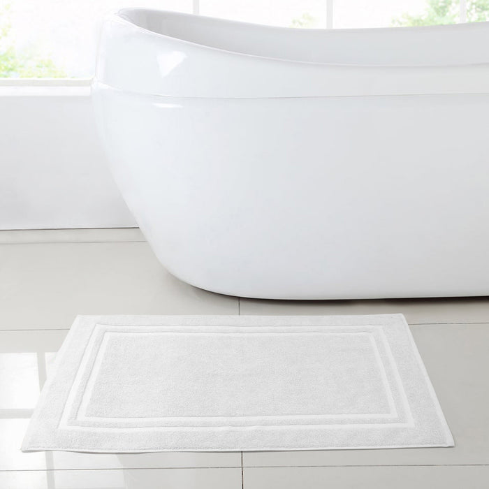 Luxury Pure Cotton 750gsm White Bath Mat